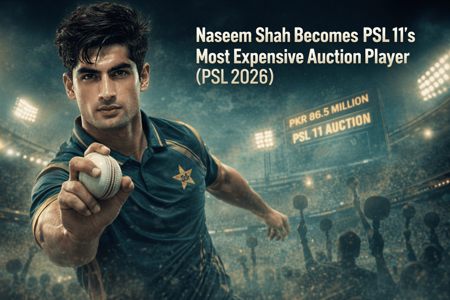 Naseem Shah, PSL 11’s most expensive auction pick in PSL 2026.