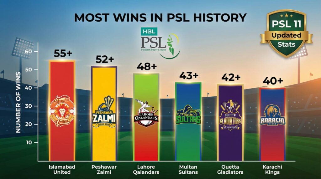 Which Team Has Most Wins in PSL History? Complete Analysis & PSL 11 ...