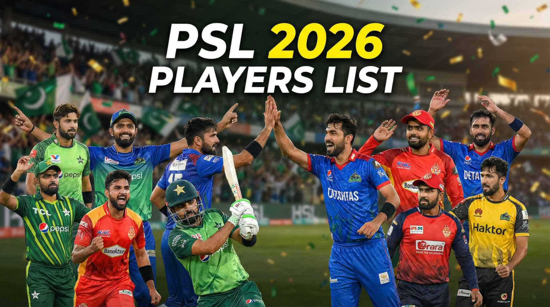 PSL 2026 Players List