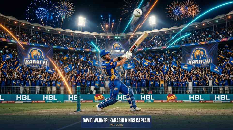 David Warner Karachi Kings Captain